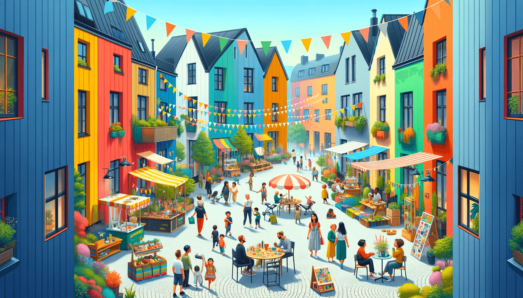 Illustration av modellen Platskommunikation